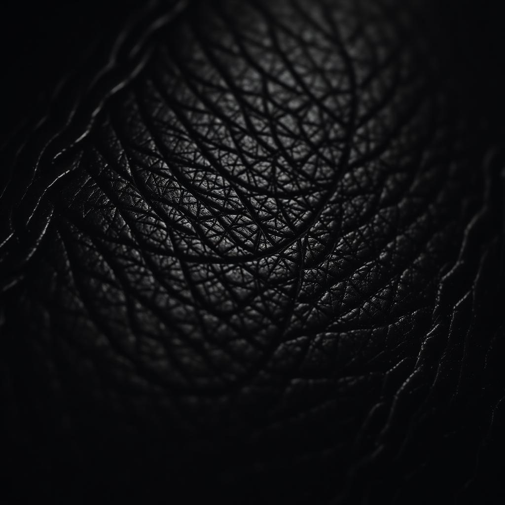 Macro detail of full-grain leather